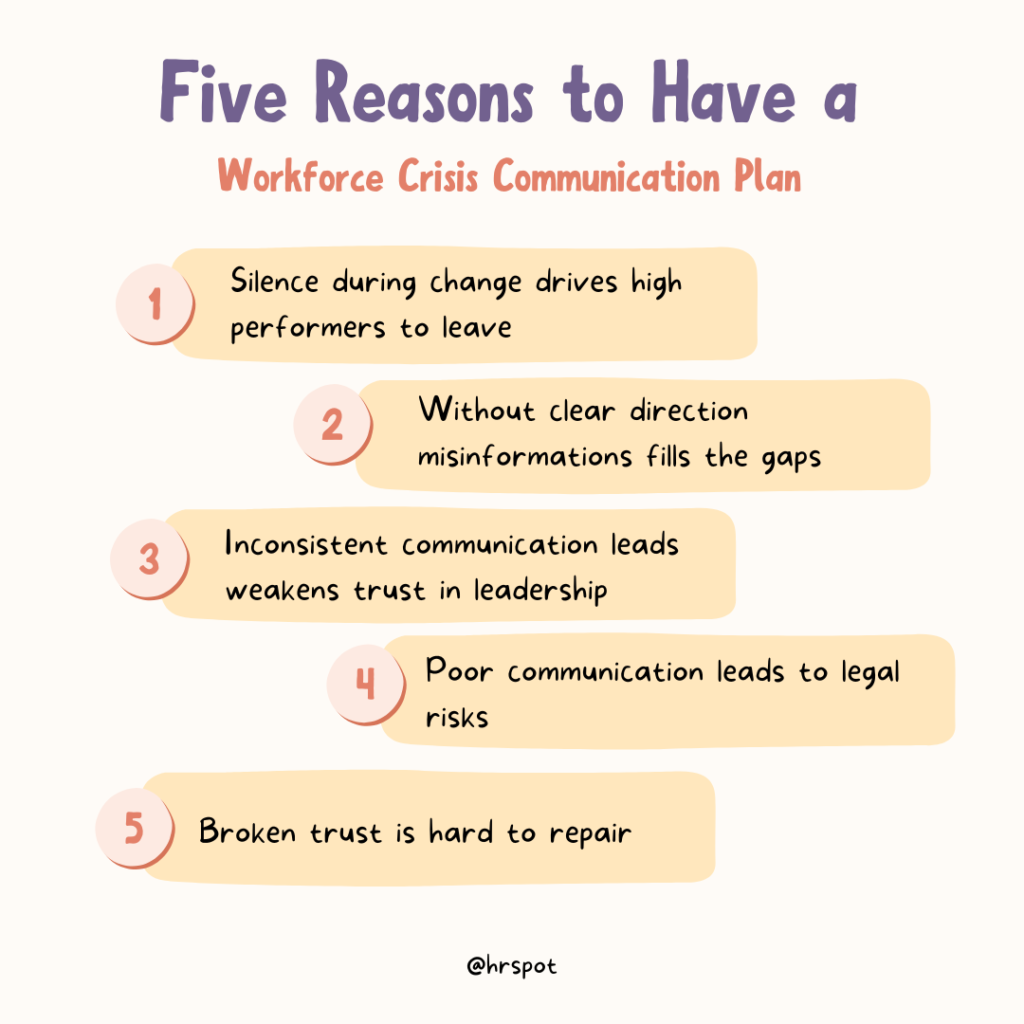 Five Reasons To Have A Workforce Crisis Communication Plan